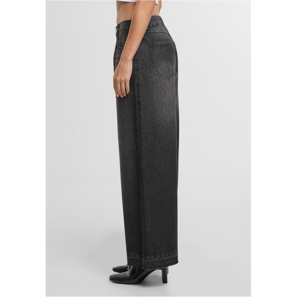 Urban Classics - Wide Leg Denim Wide leg trousers - Black